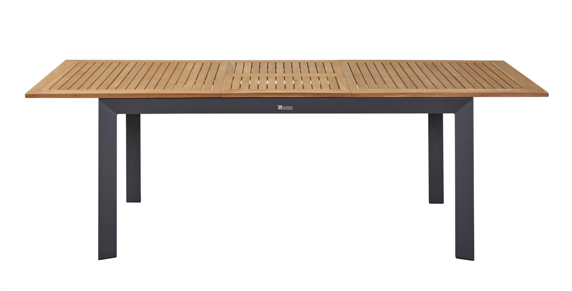 Ausziehtisch Gartentisch New Jersey Esstisch Terassentisch anthrazit/Teak 180/240x90 cm