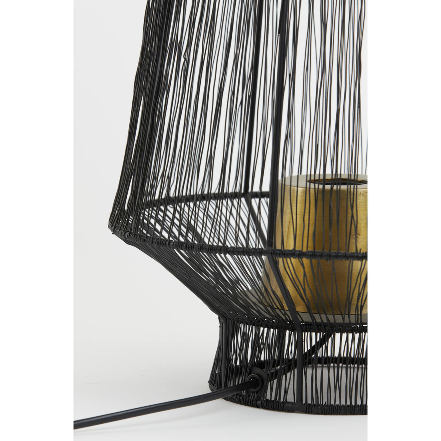 Tischleuchte Lampe VITORA von Light & Living Ø30x38 cm Matt Schwarz