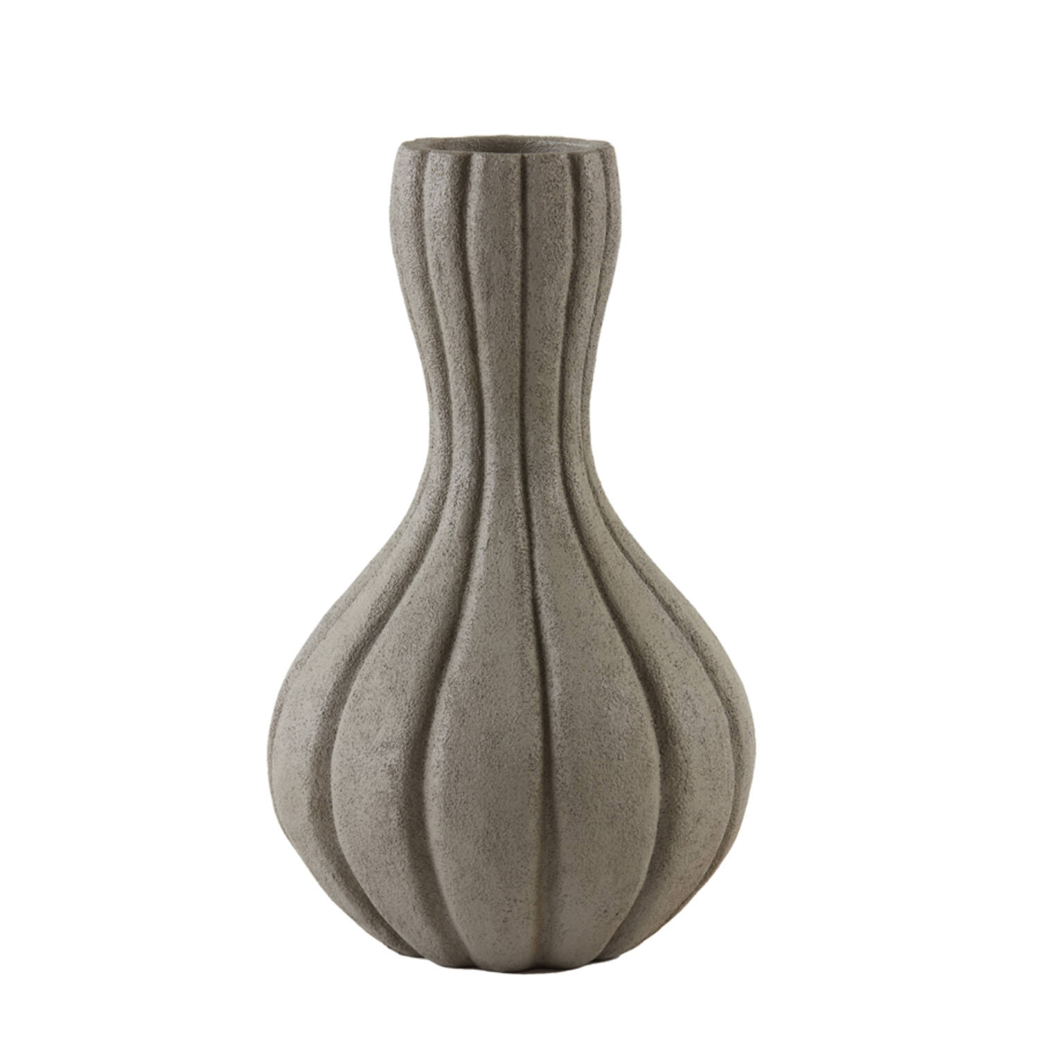Dekovase Vase ZUCCA von Light & Living Blumenvase Tischvase grau Ø19,5x34 cm