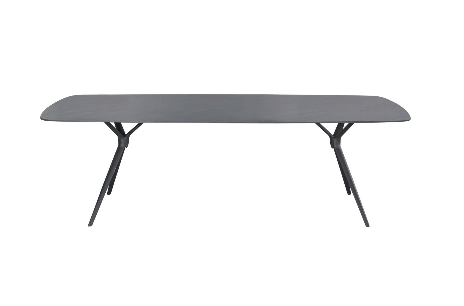 Gartentisch Balu Esstisch Terrassentisch 240x100cm Aluminium/sintered stone Stativ-Gestell