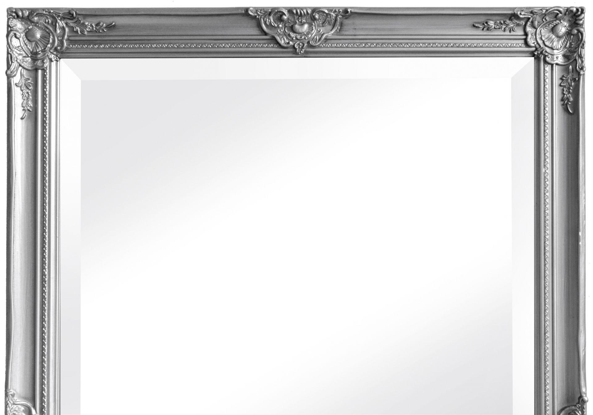 Wandspiegel Barock XXL Spiegel Silber 200 x 100 cm Antik-Stil Ganzkörperspiegel