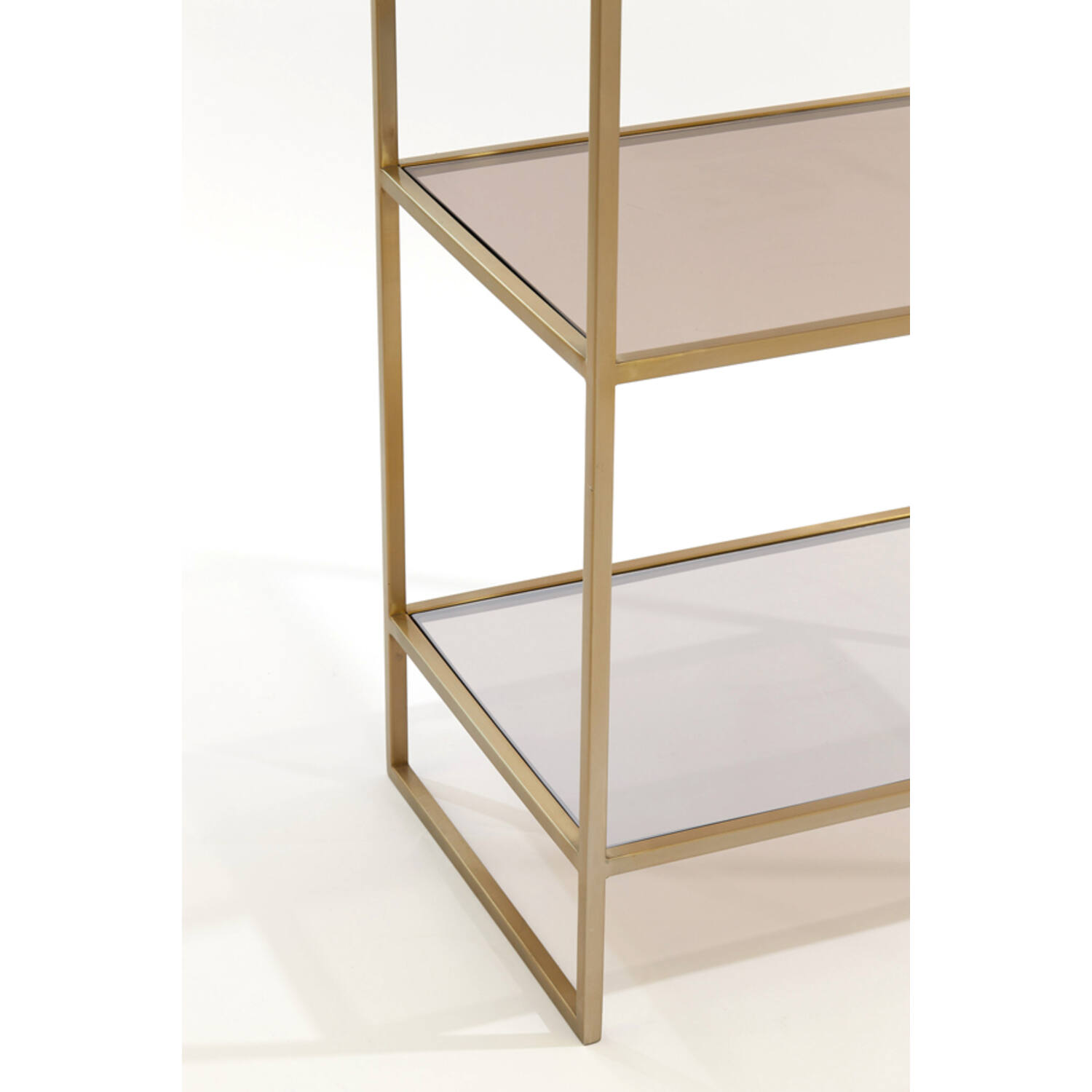 Standregal MARIKI von Light & Living Schrank offen braunes Glas-Hellgold 55x40x180 cm