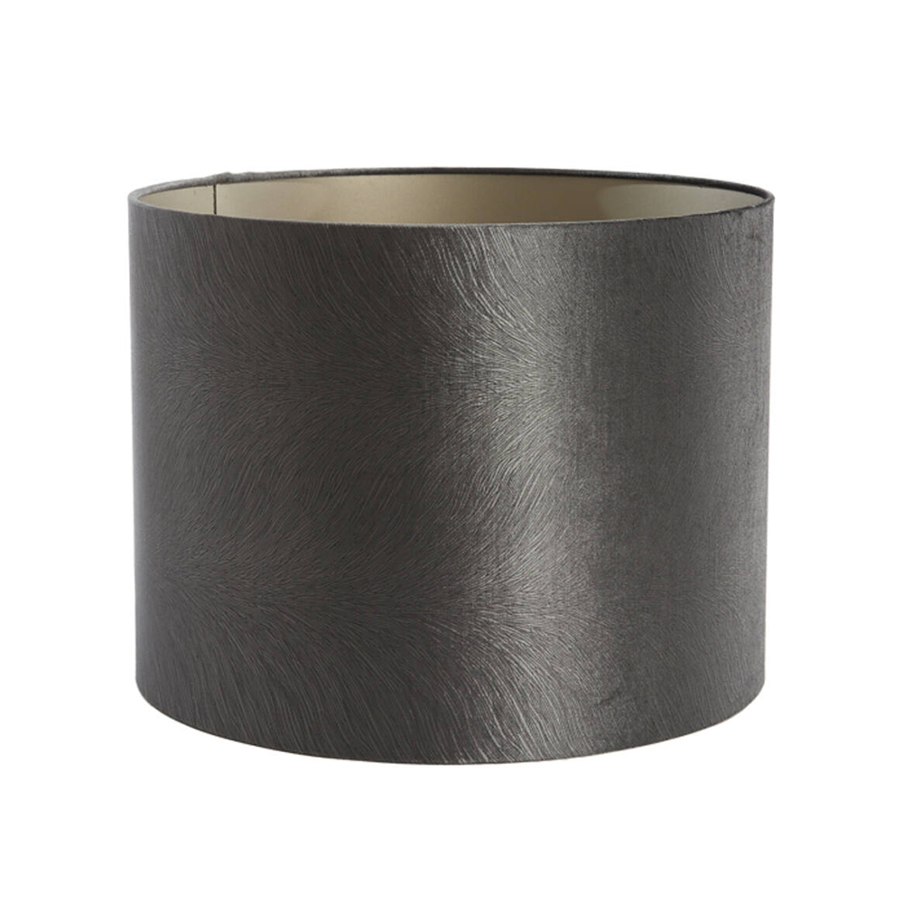 Lampenschirm Zylinder LUBIS von Light & Living Ø50x38 cm Grau