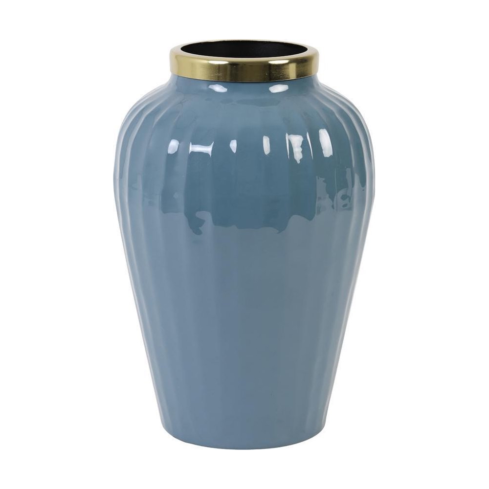 Dekovase Vase ZUNYI von Light & Living Blumenvase Tischvase Blau Ø20x30 cm